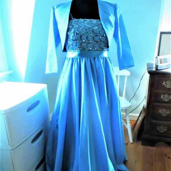Gorgeous Blue Ball Gown - Picture 13 of 13